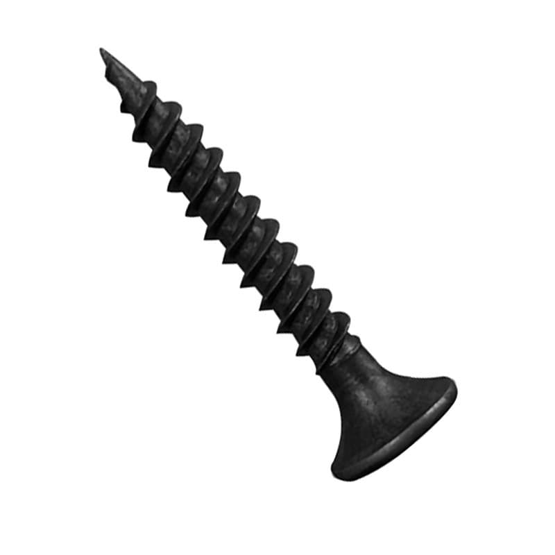 High Quality Black Fine Thread Drywall Screw Manufacturer Supply Bugle Head Black Gypsum Board Screw Drywall Screw