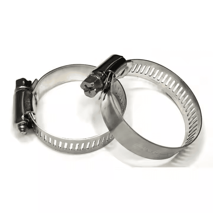 Adjustable 304 Stainless Steel Pipe Clamp Air Ducting Clamp Worm Drive Hose Clamps