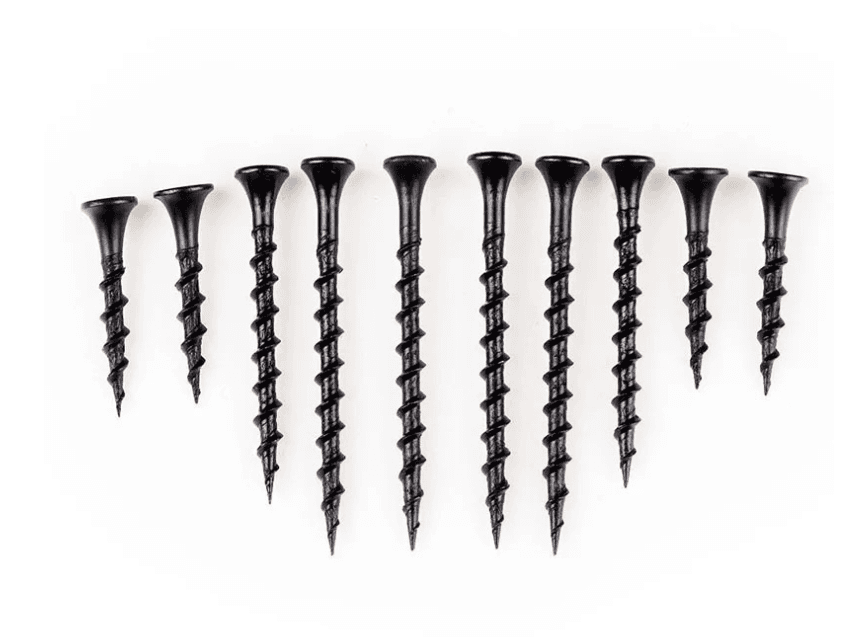黑色磷酸盐干壁螺钉（尖头）|粗/细螺纹
