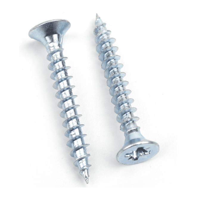 Multi-Purpose Chipboard Screw (Countersunk Head) | Yellow/White Zinc Plated Carbon Steel