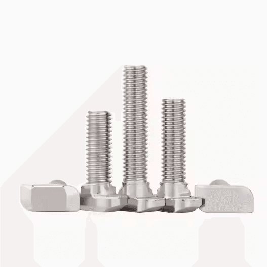 DIN 186 T-Head Bolt with Square Neck | Stainless Steel A2/A4 & Carbon Steel
