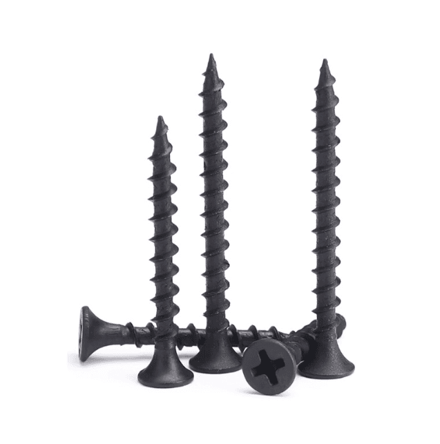 黑色磷酸盐干壁螺钉（尖头）|粗/细螺纹