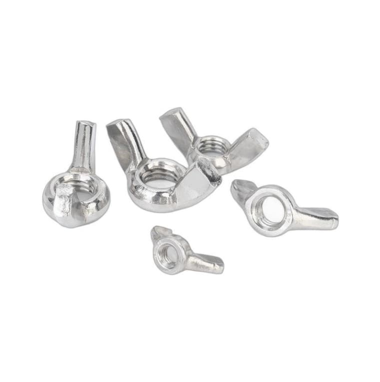 Wholesale Carbon Steel Black Oxide White Zinc Plated Edged Square Wing Nut DIN315