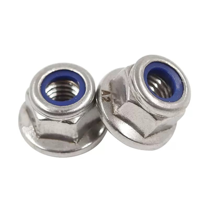 法兰尼龙锁紧螺母|不锈钢A2/A4六角法兰