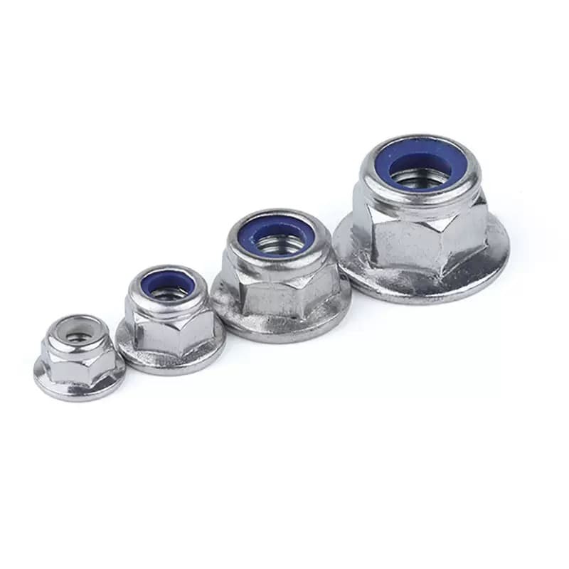 法兰尼龙锁紧螺母|不锈钢A2/A4六角法兰