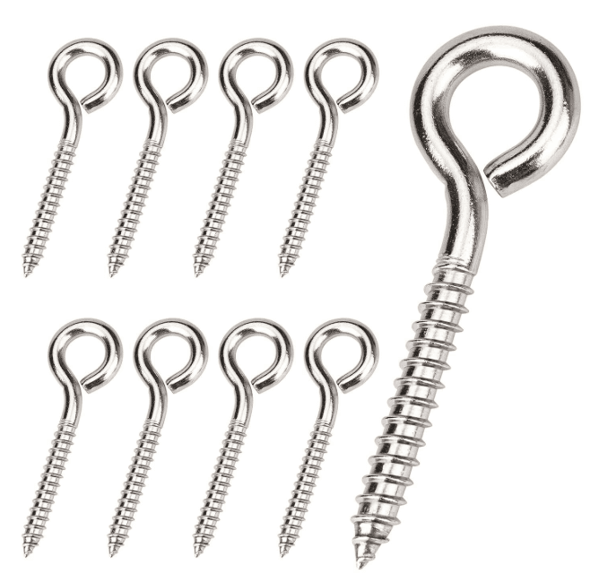 Self-Tapping Eye Screw Hook (Sheep Eye) | Steel & Stainless
