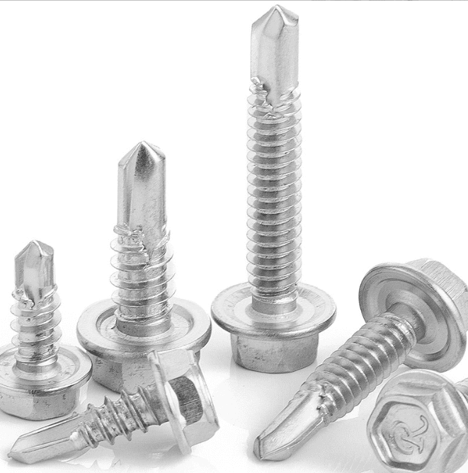 Hex Head Self Drilling Screw (Tek Screw) | Zinc Plated