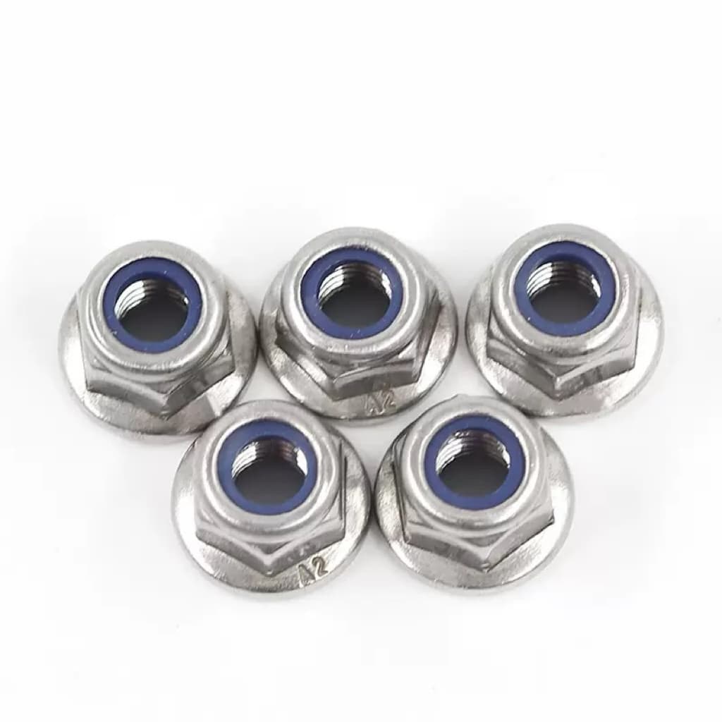 法兰尼龙锁紧螺母|不锈钢A2/A4六角法兰