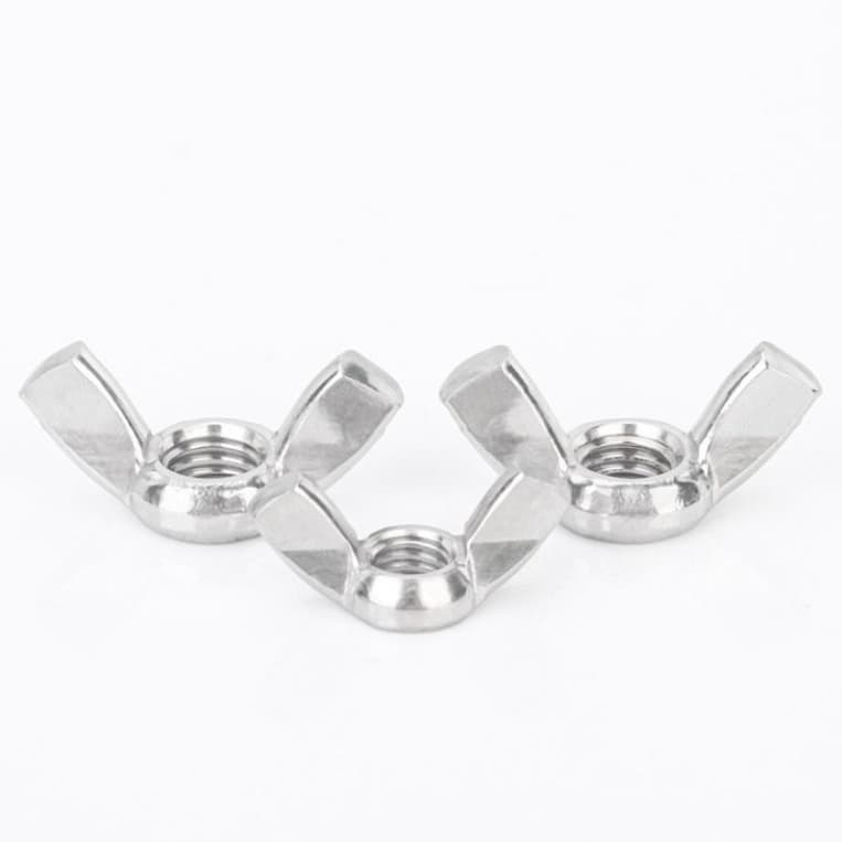 Wholesale Carbon Steel Black Oxide White Zinc Plated Edged Square Wing Nut DIN315