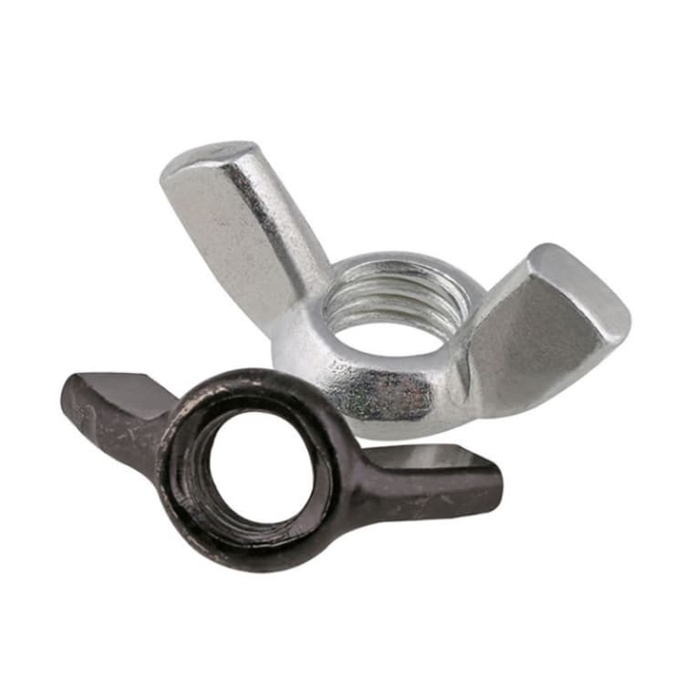 Wholesale Carbon Steel Black Oxide White Zinc Plated Edged Square Wing Nut DIN315