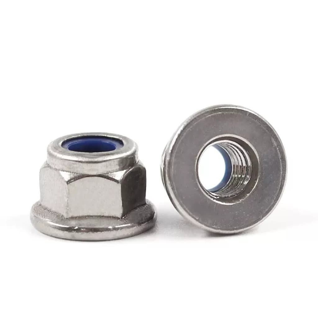 Flange Nylon Lock Nuts | Stainless A2/A4 Hex Flange