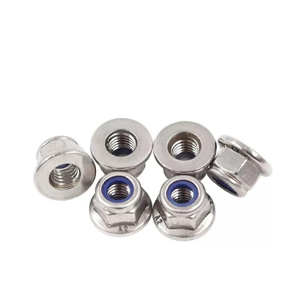 法兰尼龙锁紧螺母|不锈钢A2/A4六角法兰