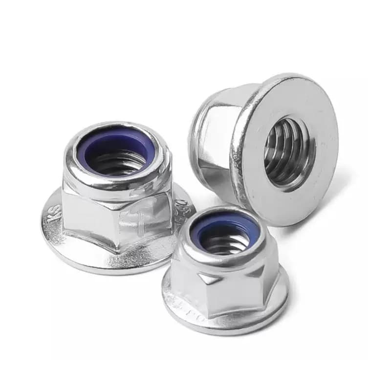 法兰尼龙锁紧螺母|不锈钢A2/A4六角法兰