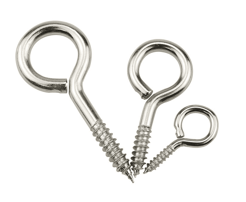 Self-Tapping Eye Screw Hook (Sheep Eye) | Steel & Stainless