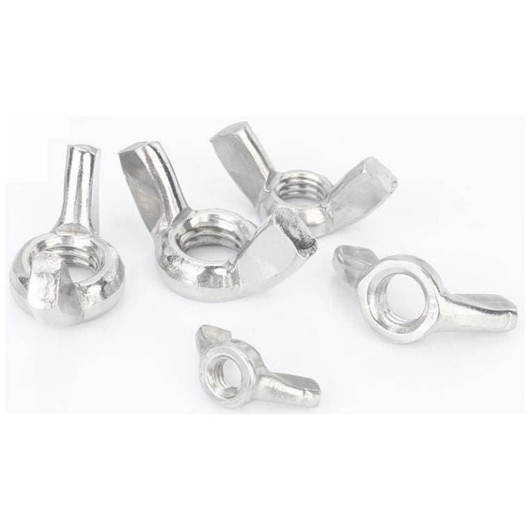 Wholesale Carbon Steel Black Oxide White Zinc Plated Edged Square Wing Nut DIN315