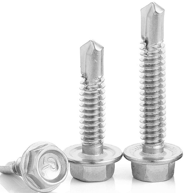 Hex Head Self Drilling Screw (Tek Screw) | Zinc Plated