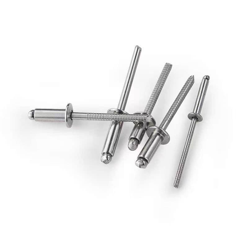 In stainless steel rivets