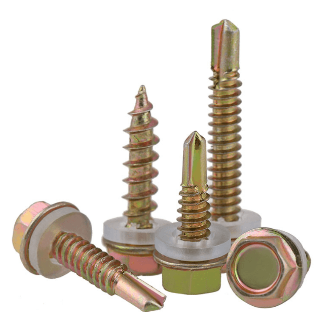 Hex Head Self Drilling Screw (Tek Screw) | Zinc Plated