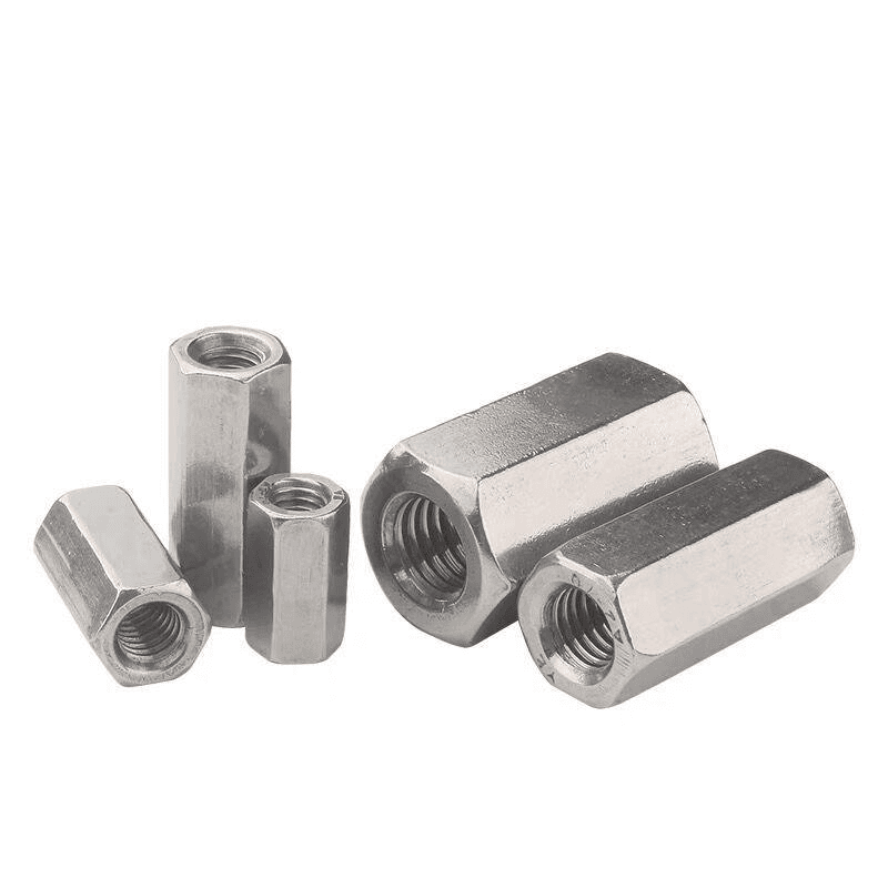 六角ジョイントナットM 6-M 24を長くする｜亜鉛めっきロッドジョイント-高締着