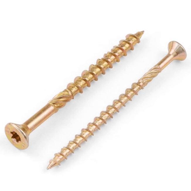 Torx Drive Deck Screw (Countersunk Head) | Yellow Zinc / White Zinc Wood Screw