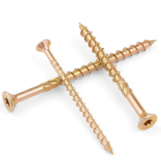 Torx Drive Deck Screw (Countersunk Head) | Yellow Zinc / White Zinc Wood Screw