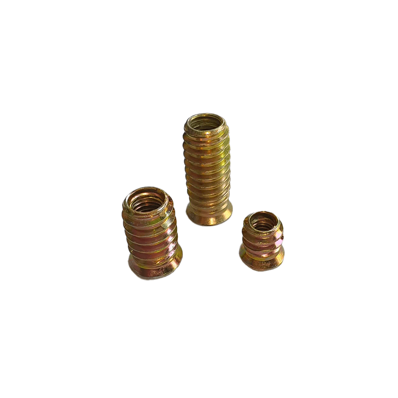 Type D Nut for Wood Furniture Hexagon Drive Fixed Thread Wood Furniture Screw Insert Nut