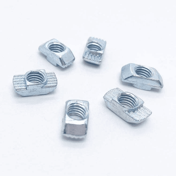 Молоточные гайки с T-слотом M4-M6. 304 нержавеющие T-гайки - HighFasteners