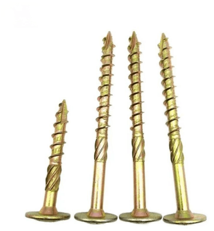 High Quality Yellow Zinc Plated Countersunk Double Flat Head Tapping Screw Chipboard Wood Screws for Woodwork