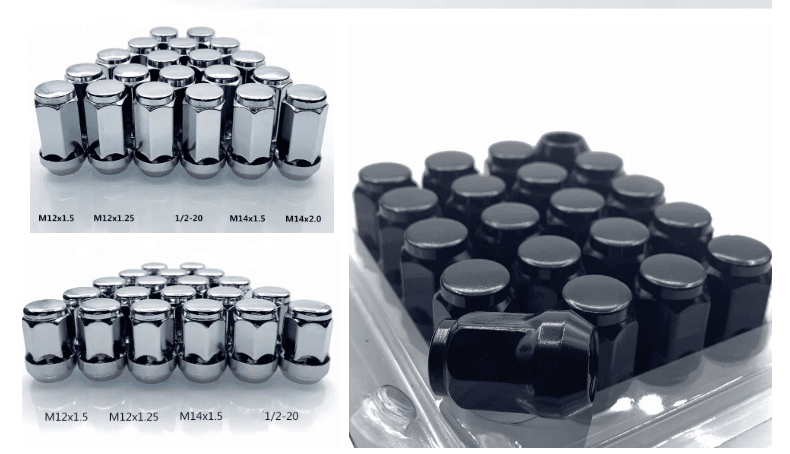 M 12 x 1.25ホイールラグナット｜亜鉛メッキ丸頭-高締付具