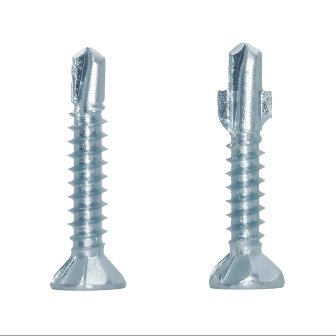 Белый синий цинкованный CSK самобурящий винт неприкользящая плоская голова с ребрами и крыльями винтами Категория продукта