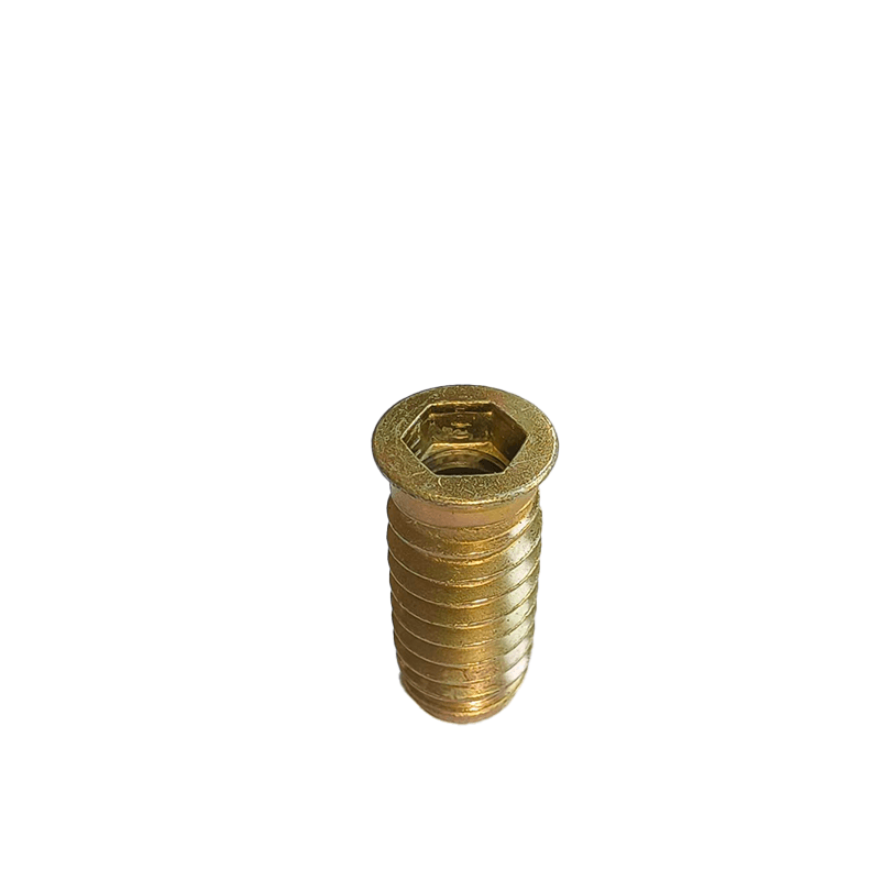 Type D Nut for Wood Furniture Hexagon Drive Fixed Thread Wood Furniture Screw Insert Nut