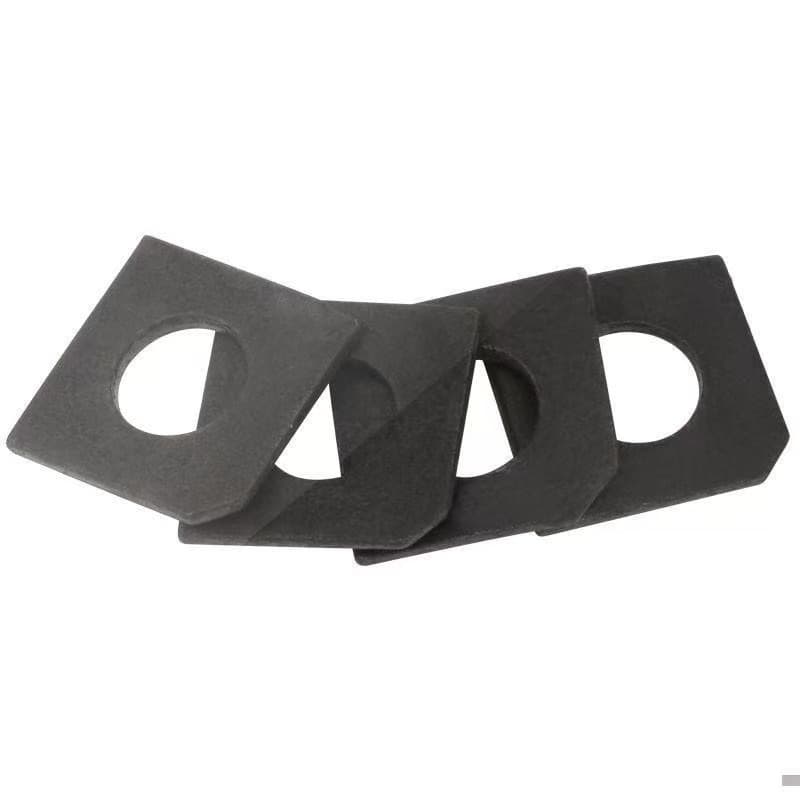 Channel steel square beveled washer (prevents bolt bending in channel steel connections) Channel steel square beveled washer (prevents bolt bending in channel steel connections)