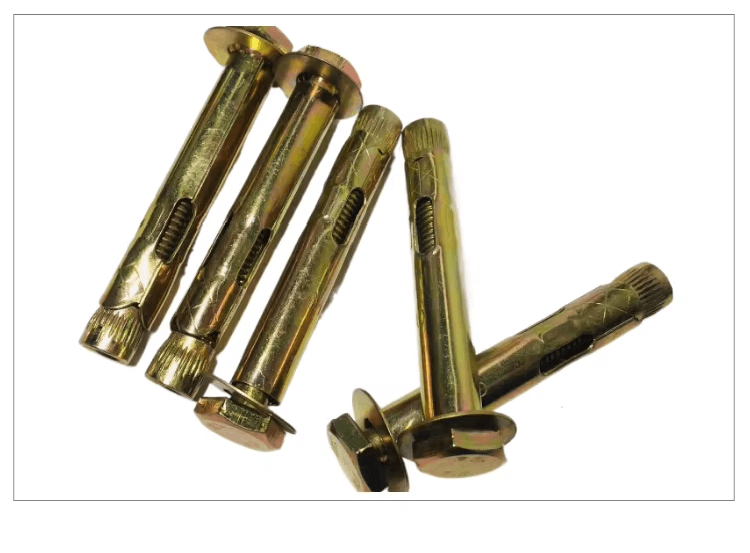 工厂直销五金件:黄镀锌套筒锚栓 工厂直销五金件:黄镀锌套筒锚栓