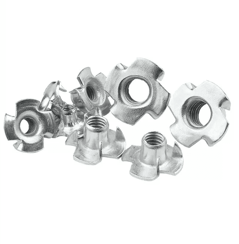 DIN 1624 Four Claw Tee Nut for Wood Furniture DIN 1624 Four Claw Tee Nut for Wood Furniture