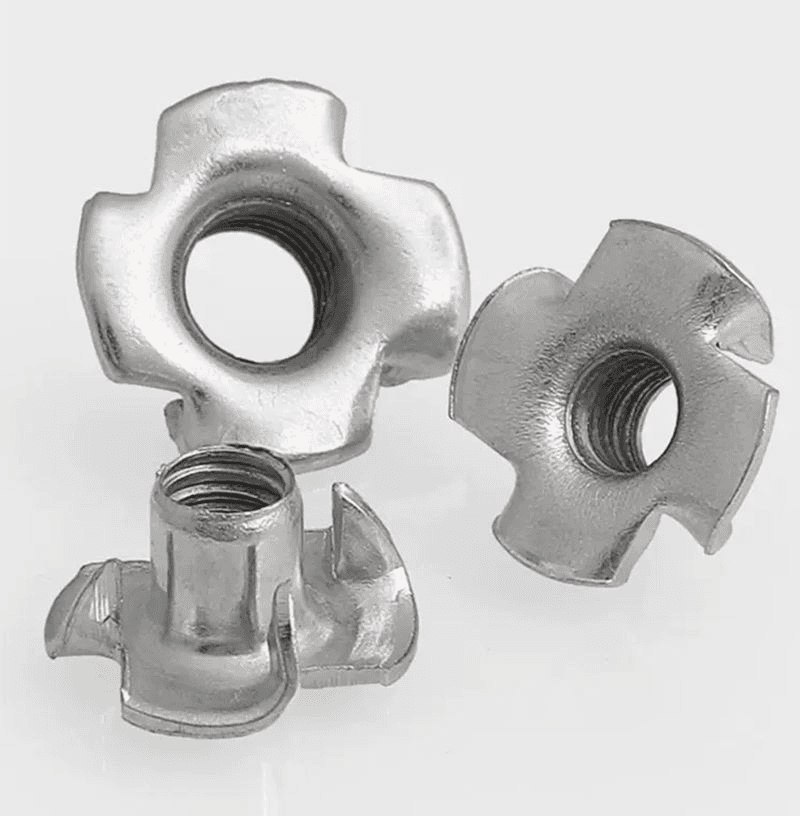 DIN 1624 Four Claw Tee Nut for Wood Furniture DIN 1624 Four Claw Tee Nut for Wood Furniture