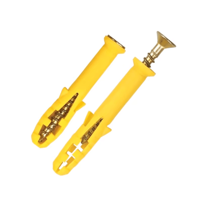 M8尼龙PE塑料膨胀塞和镀锌钢螺栓 M8尼龙PE塑料膨胀塞和镀锌钢螺栓