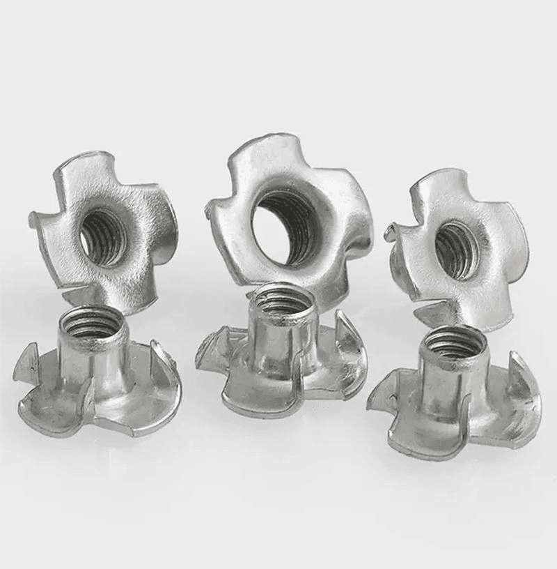 DIN 1624 Four Claw Tee Nut for Wood Furniture DIN 1624 Four Claw Tee Nut for Wood Furniture