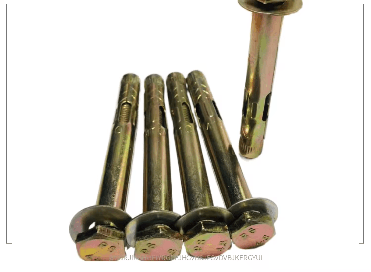 工厂直销五金件:黄镀锌套筒锚栓 工厂直销五金件:黄镀锌套筒锚栓