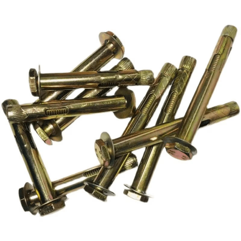 工厂直销五金件:黄镀锌套筒锚栓 工厂直销五金件:黄镀锌套筒锚栓