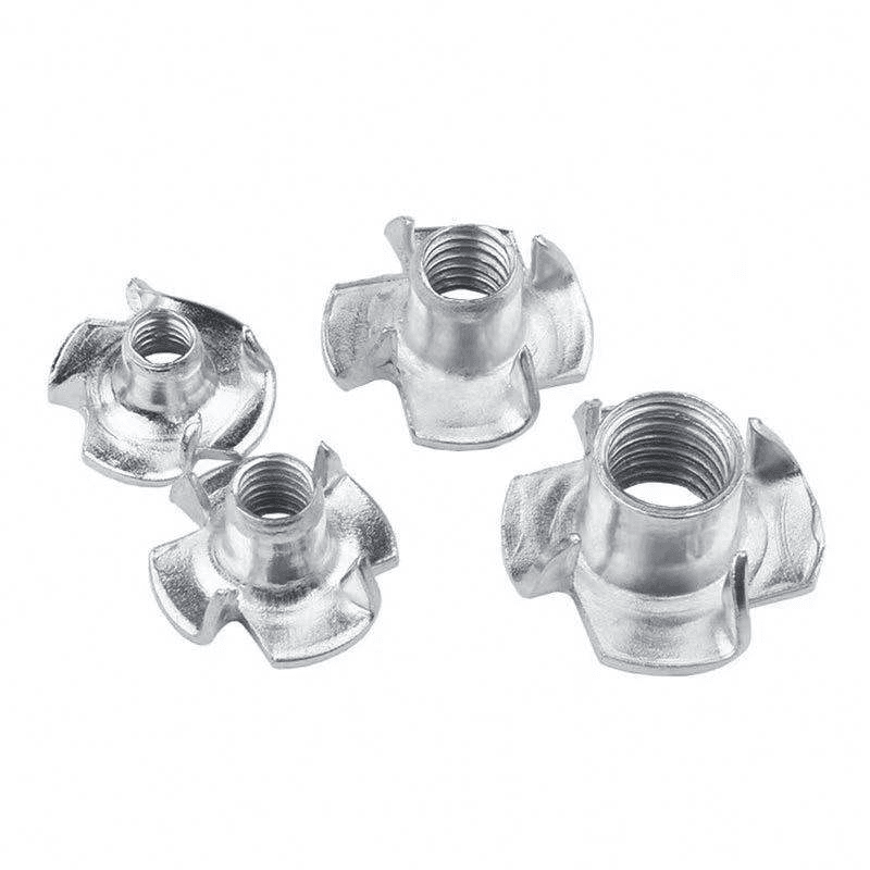 DIN 1624 Four Claw Tee Nut for Wood Furniture DIN 1624 Four Claw Tee Nut for Wood Furniture