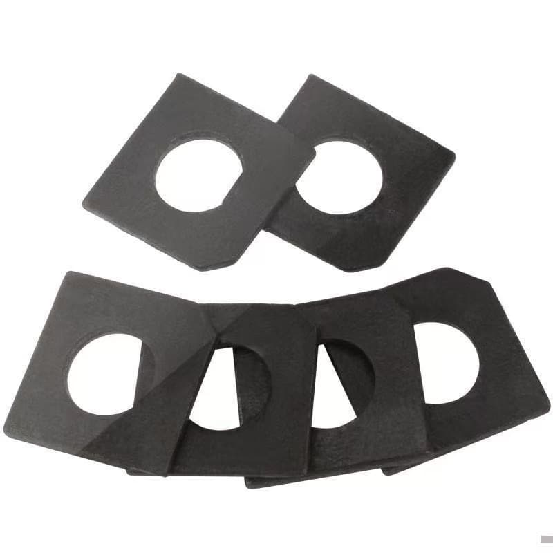 Channel steel square beveled washer (prevents bolt bending in channel steel connections) Channel steel square beveled washer (prevents bolt bending in channel steel connections)