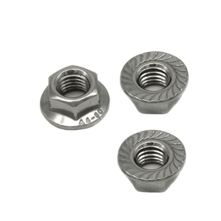 Flange Hex Nuts M4-M12 | Galvanized Serrated Lock Nuts - HighFasteners Flange Hex Nuts M4-M12 | Galvanized Serrated Lock Nuts - HighFasteners