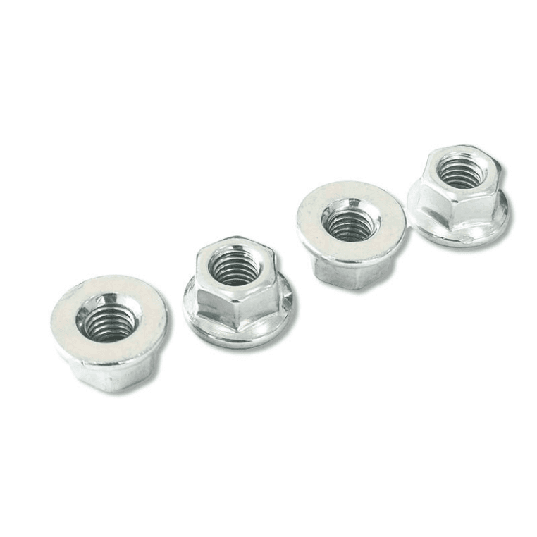 Flange Hex Nuts M4-M12 | Galvanized Serrated Lock Nuts - HighFasteners Flange Hex Nuts M4-M12 | Galvanized Serrated Lock Nuts - HighFasteners