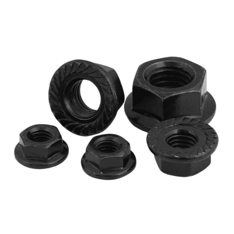 Flange Hex Nuts M4-M12 | Galvanized Serrated Lock Nuts - HighFasteners