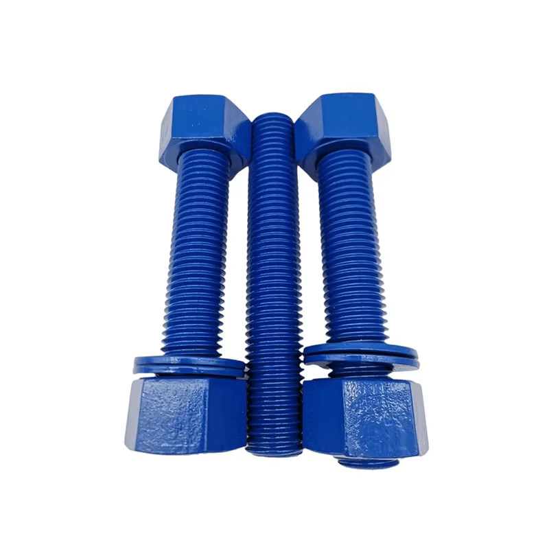 ASTM A193 B7双头螺栓|PTFE(木聚糖)涂层防腐紧固件 ASTM A193 B7双头螺栓|PTFE(木聚糖)涂层防腐紧固件