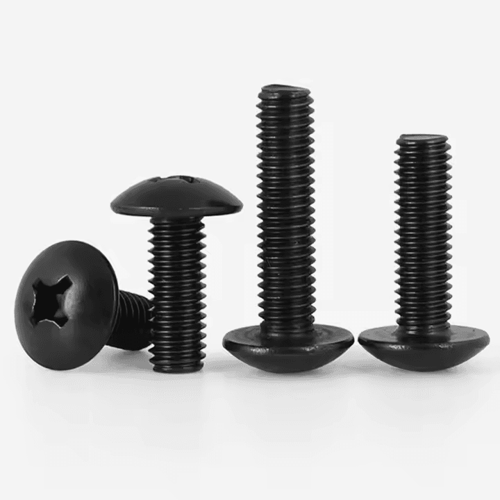 Black Oxide Phillips Truss Head Machine Screws M4-M8 Black Oxide Phillips Truss Head Machine Screws M4-M8