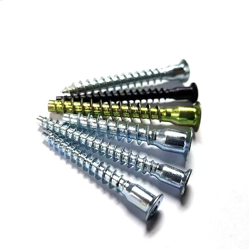 Euro Screw Blue White Zinc Self-Tapping Carbon Steel Hex Socket Wood Furniture Screws Euro Screw Blue White Zinc Self-Tapping Carbon Steel Hex Socket Wood Furniture Screws