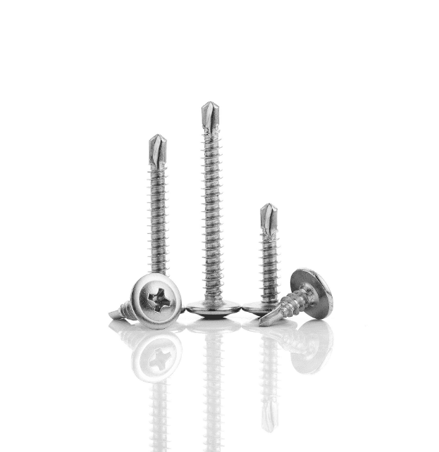 Truss Head Self-Drilling Screws | Blue Zinc Phillips with Washer - HighFasteners Truss Head Self-Drilling Screws | Blue Zinc Phillips with Washer - HighFasteners