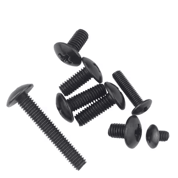 Black Oxide Phillips Truss Head Machine Screws M4-M8 Black Oxide Phillips Truss Head Machine Screws M4-M8