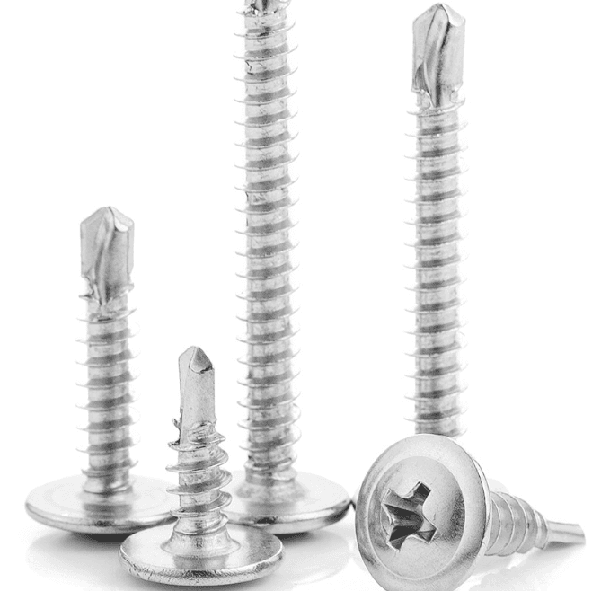 Truss Head Self-Drilling Screws | Blue Zinc Phillips with Washer - HighFasteners Truss Head Self-Drilling Screws | Blue Zinc Phillips with Washer - HighFasteners